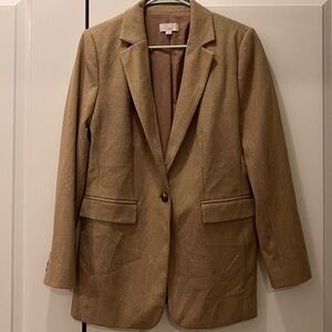 LOFT camel blazer - super soft yet structured! Front pockets still stitched.